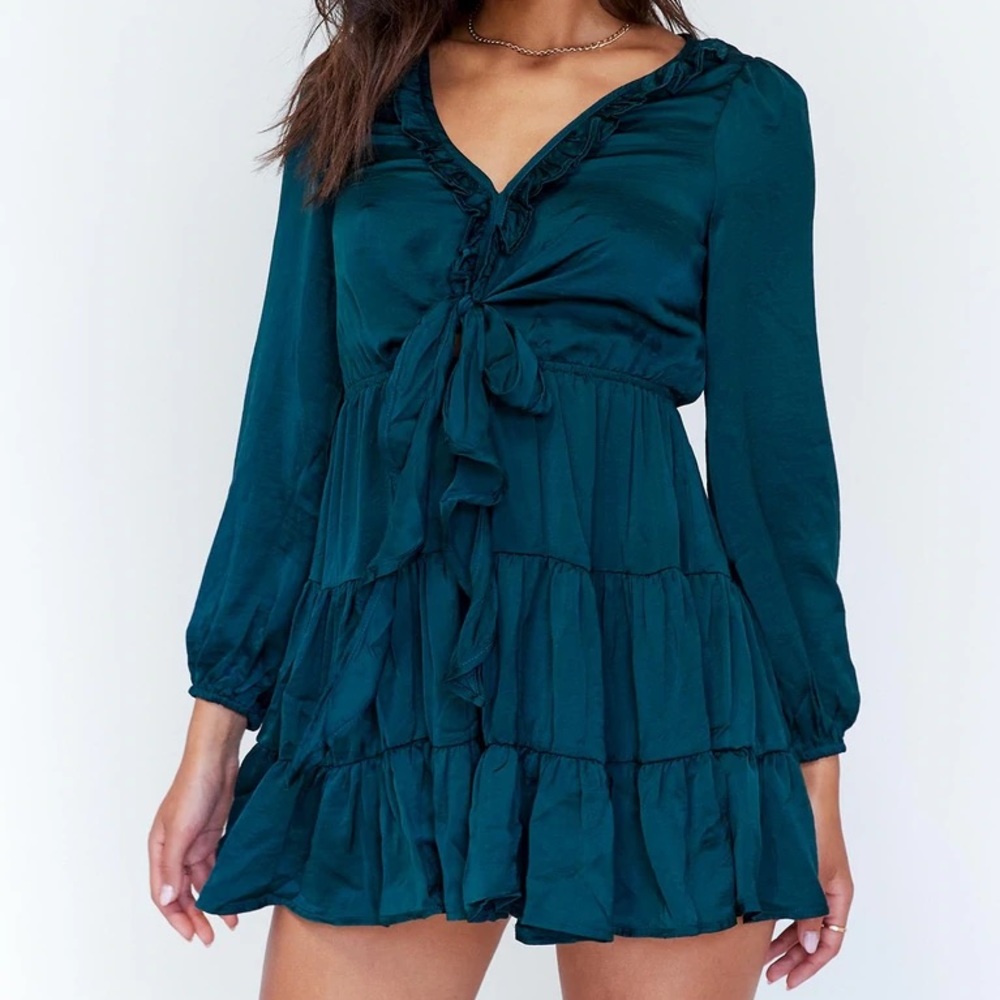 Princess Polly Randi Mini Dress Teal